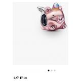 Pandora Flying Unicorn Pig Charm - Compatible