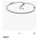 PANDORA Moments Snake Chain Slider Bracelet -