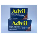New Advil Lot - Ibuprofen Tablets - 124 Total -
