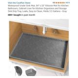 New (4X the bid) Waterproof Under Sink Mat, 34"
