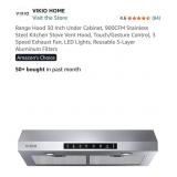 Range Hood 30 Inch Under Cabinet, 900CFM