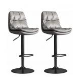 2PCS black Bar Stool, Liftable and Rotating