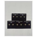 New lot of 5 pairs Anne Klein gold stud earrings