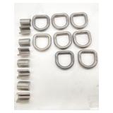 8Pack 3/4 Weld On D Ring Heavy Duty Weldable
