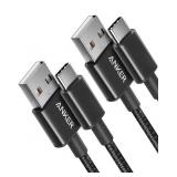 Anker Cable [2 Pack, 3FT], USB A to USB C Cable