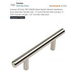 New Cosmas 25 Pack 305-030SN Satin Nickel Cabinet
