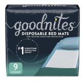 New GoodNites Disposable Bed Mats, 9 Count