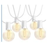 SUNTHIN White Outdoor String Lights, 48FT White