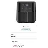 New Chefman Air Fryer ï¿½ 4 QT Compact Airfryer for