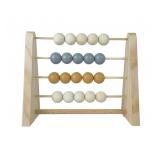 Nordic-Style Natural Wooden Abacus with Beads
