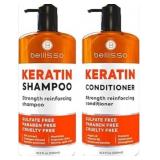 New Bellisso Keratin Shampoo and Conditioner Set