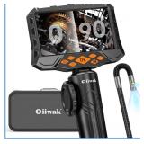 Oiiwak Dual Lens Articulating Borescope, 5" IPS