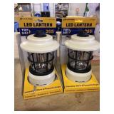 Lot of 2 LUXPRO Retro LED Lantern -