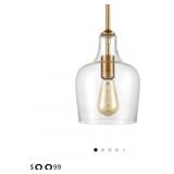 New JEENKAE Modern Brass Glass Kitchen Pendant