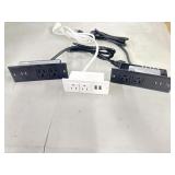 New (lot of three) Recessed Power Strip with 20W