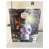 Members Mark 12" Ceramic Skeleton Lantern White