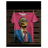 Unisex Fantasy Fashion Skull Art Illustration