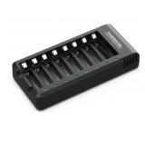 New POWEROWL 8 Bay AA AAA Battery Charger, USB