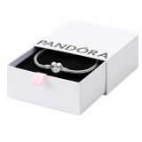 Pandora Jewelry Bangle with Heart Clasp -
