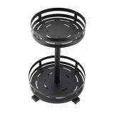 2 Tier 360 Degree Rotatable Spice Rack Steel