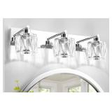 VOLISUN Crystal Vanity Lights - 3 Light Modern