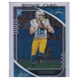 JUSTIN HERBERT ROOKIE CARD Los Angeles Chargers