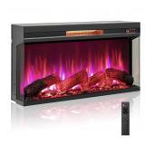 ORALNER 36in Electric Fireplace Insert, 3-Sided