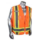New Hi-Vis Orange Work Vest - Size M