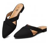 Size 8 Rekayla Womenï¿½s Mules Closed Pointed Toe