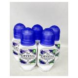 New (5) Crystal Mineral Deodorant Roll-On,