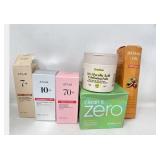 Health and beauty products, all sampled or