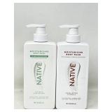 New (2) Native Body Wash 18oz
