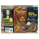 3pc Hair Dye Shampoo Lot- Used/Opened, exp