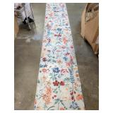 Indoor Area Rug Hallway Runner Flower/ Multi