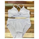 2pc Lilac Childrenï¿½s Swimsuit, Size 7-8 Years,