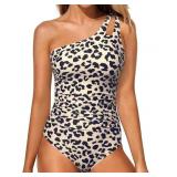 New Holipick One Shoulder One Piece Swimsuit for