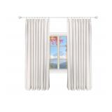 New Natural Pinch Pleated Linen Curtains 90