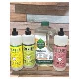 New 4pc Dish Soap Lot- Mrs. Meyers and Seventh