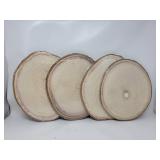 New Prsildan 4 Pcs Large Natural Wood Slices,