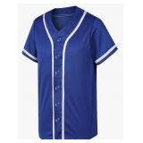 New Blank Baseball Jersey for Men Button Down