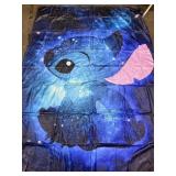 New stitch inspired throw blanket approx 80x56ï¿½