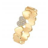 New PAVOI 14K Gold Plated Heart Stackable Rings