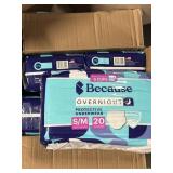 New Lot Of 4 Because Overnight Absorbency Pull