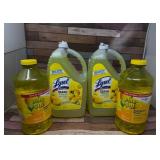 New 4pc Multi-Surface Cleaner Lot, Lemon Scented,