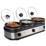 New TRU Triple Buffet Server - Three 2.5 Quart