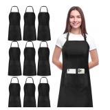 New Utopia Kitchen 10 Pack Bib Apron Adjustable
