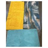 Lot of 3 Non-Slip Rugs for Home Decor, Includes