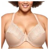 New Glamorise Womens Front-Close T-Back