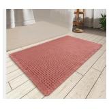 New Upgraded Waffle Bath Mat, Super Absorbent