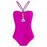 New IMEKIS Women One Piece Swimsuit with Sarong